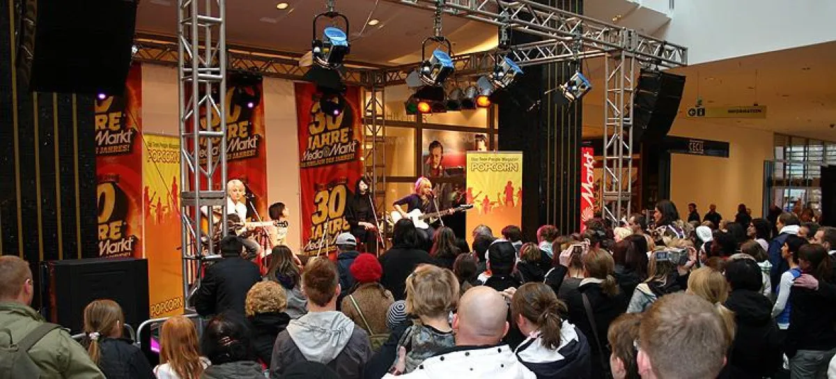 Musik-Star-Events in Shopping-Centern