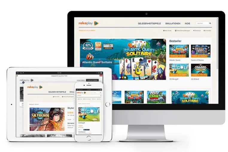 Bild: Neuer Download-Shop von rokapublish GmbH online