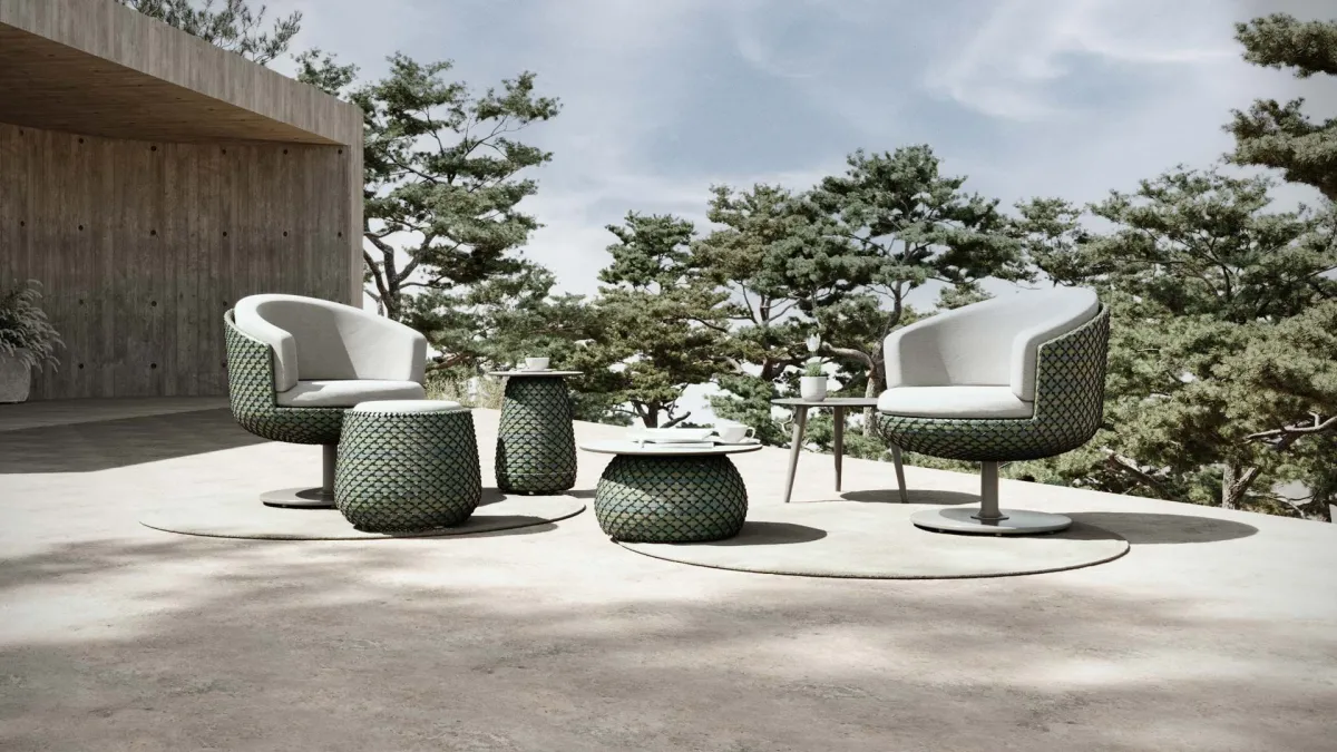 KALI Lounge Sessel drehbar