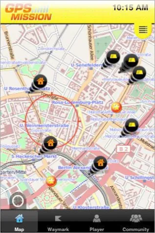 Orbster bringt mit GPS Mission das erste weltweit spielbare GPS Game auf das iPhone Bild: Orbster bringt mit GPS Mission das erste weltweit spielbare GPS Game auf das iPhone