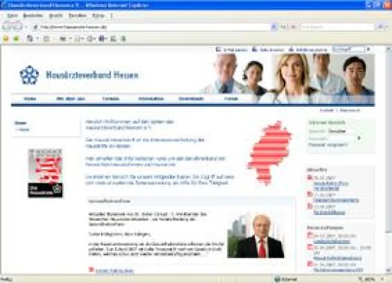 Bild: Internet-Plattform des Hausärzteverbandes Hessen geht online