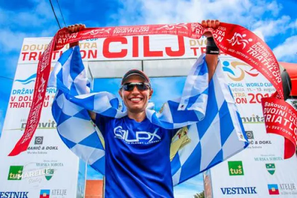 Deutscher Sieg beim World Cup 2016 in Slowenien - Hertel gewinnt Double Ultra Triathlon in Rekordzeit. Bild: Deutscher Sieg beim World Cup 2016 in Slowenien - Hertel gewinnt Double Ultra Triathlon in Rekordzeit.