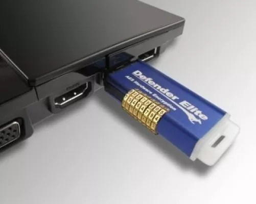 Bild: Weltweit erster kommerzieller verschlüsselter USB-Stick mit virtuellem Betriebssystem