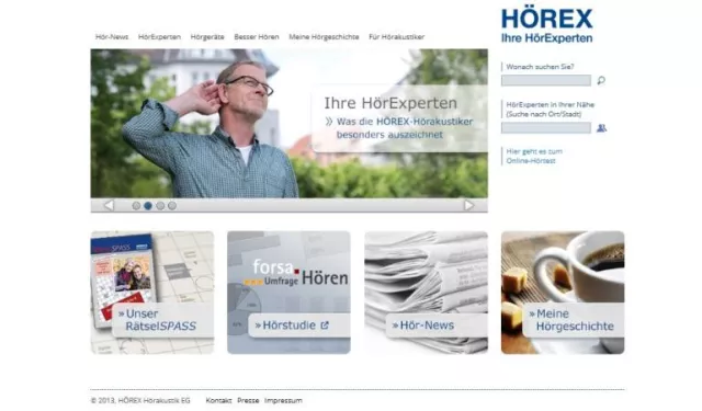 Bild: HörExperten mit neuem Online-Auftritt: hoerex.de informiert zu allen Fragen des guten Hörens