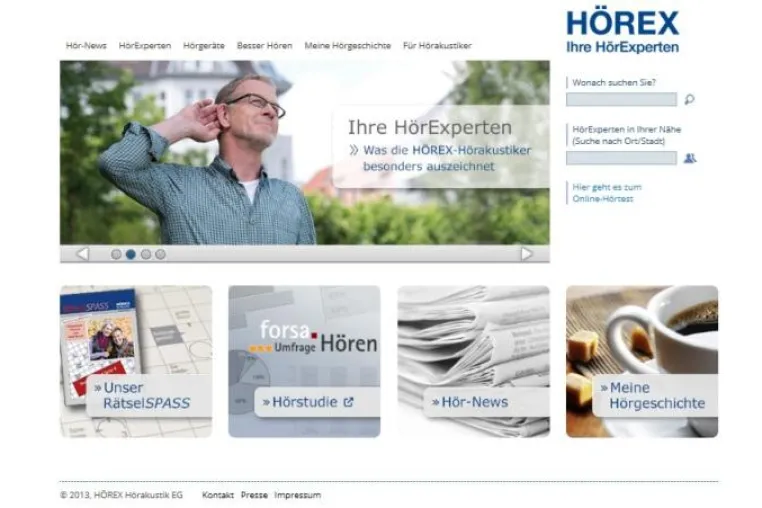 Bild: HörExperten mit neuem Online-Auftritt: hoerex.de informiert zu allen Fragen des guten Hörens
