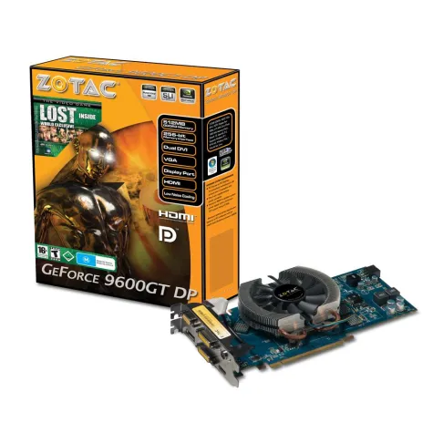 Bild: Neue ZOTAC GeForce 9600GT DP bietet DisplayPort Unterstützung in Windows XP und Vista