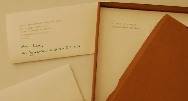 Bild: „Versenden Sie einen schönen Gedanken“ - Romantische Zeilen verschenken mit Briefpapier von Bejno