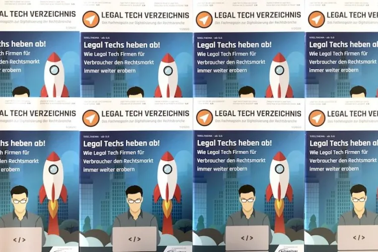 Bild: Das auflagenstärkste Legal Tech Magazin im deutschsprachigen Raum geht an den Start!