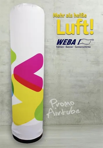 Bild: Neu bei WEBA: PromoAirtube / Werbesäule