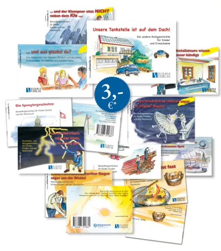 Bild: Kinderbücher, die mit alltagsnahen Geschichten das Interesse wecken, für das Handwerk und weitere Themen
