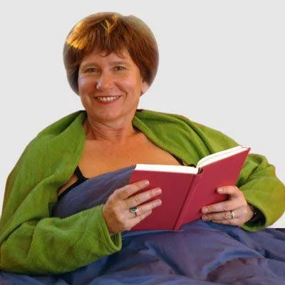 Bettschal - nie mehr frieren beim Lesen Bild: Bettschal - nie mehr frieren beim Lesen