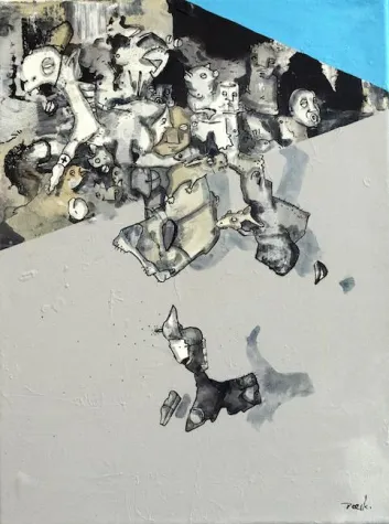 Bild: Neue Ausstellung "Revealing" von Peer Kriesel im mz project room maia zinc Berlin