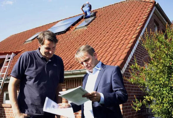 Bild: Solarthermie im Test: Hauseigentümer aus Niedersachsen macht mit bei bundesweitem Praxistest (mit Fotos)
