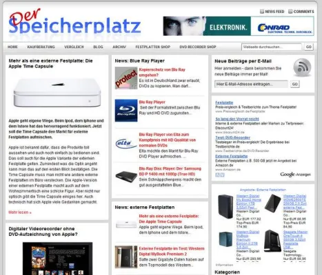 Bild: Der Speicherplatz im neuen Design - noch übersichtlichere Infos zum Thema externe Festplatten