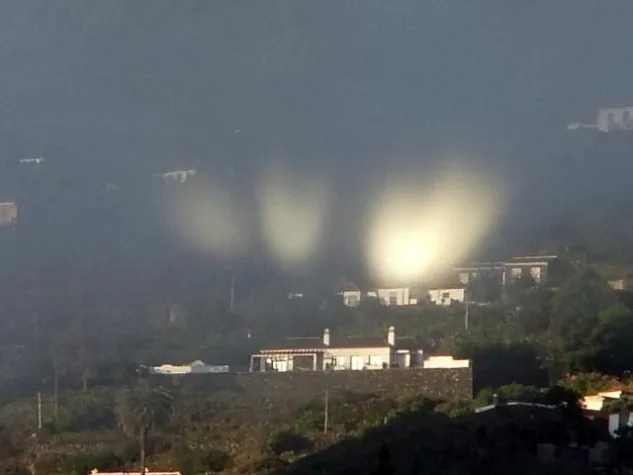 Bild: Lichtphänomen über La Palma