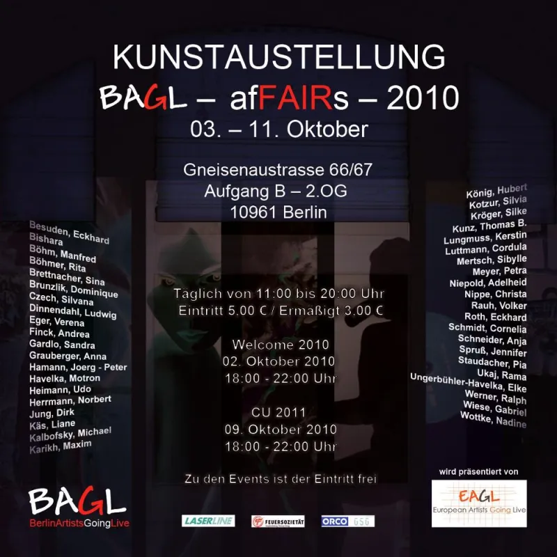 Kunstausstellung Oktober 2010 in Berlin - BAGL - afFAIRS - 2010