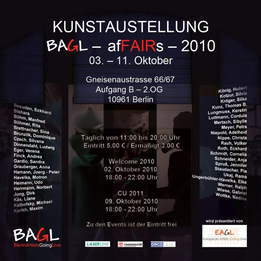 Kunstausstellung Oktober 2010 in Berlin -  BAGL - afFAIRS - 2010