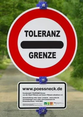 Bild: Pößneck - Internationale Resonanz beim Kunstprojekt TOLERANZ-Grenze