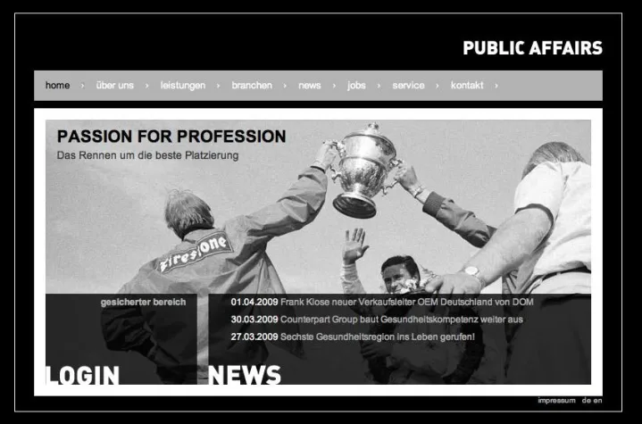 Bild: Passion for Profession - Public Affairs erstrahlt in neuem Look