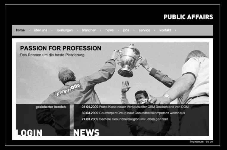 Bild: Passion for Profession - Public Affairs erstrahlt in neuem Look