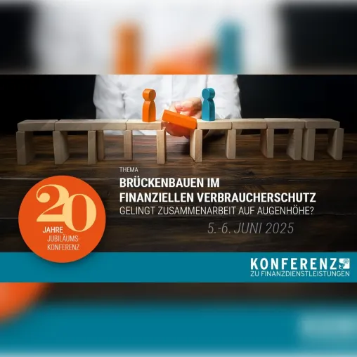 20. Konferenz zu Finanzdienstleistungen am 5./6. Juni 2025 in Hamburg Bild: 20. Konferenz zu Finanzdienstleistungen am 5./6. Juni 2025 in Hamburg