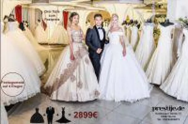 Bild: Angebot-Festpreis beim Kauf von 1 Brautkleid, 1 Brautjungfernkleid und 1 Hochzeitsanzug