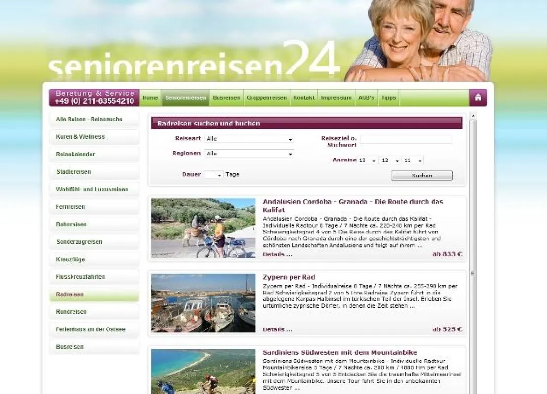 Das Radissimo-Partnerprogramm lässt sich einfach auf der Webseite jedes Reisebüros einbinden.