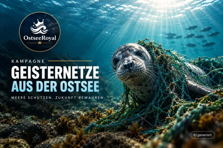 OstseeRoyal startet Crowdfunding gegen Geisternetze in der Ostsee Bild: OstseeRoyal startet Crowdfunding gegen Geisternetze in der Ostsee