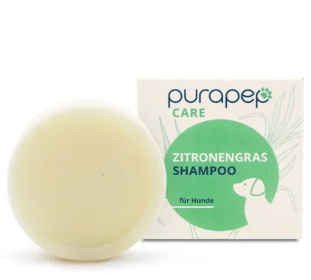 Bild: Frische & Freude für den Hund: Entdecken Sie das neue feste purapep Care Zitronengras Hundeshampoo