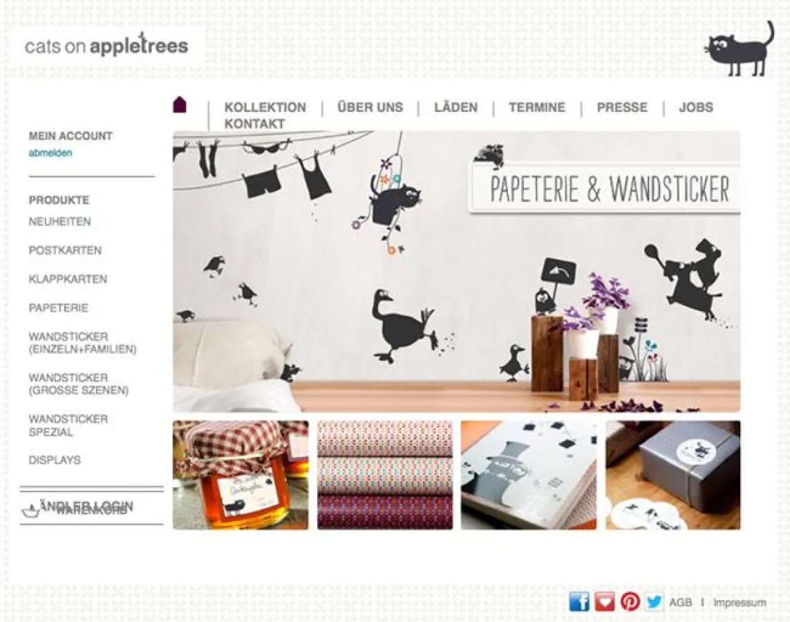 Online-Händlershop von cats on appletrees ab sofort verfügbar
