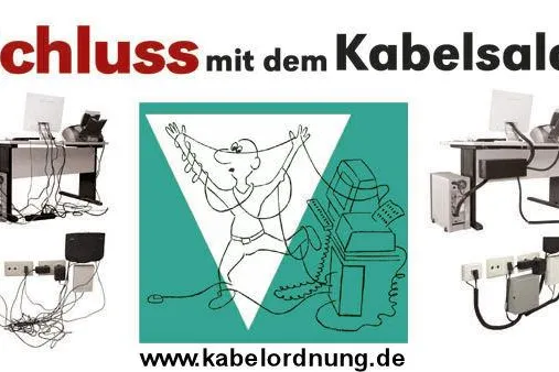 Kabelordnung am PC-Arbeitsplatz, Telefon und HiFi Bild: Kabelordnung am PC-Arbeitsplatz, Telefon und HiFi
