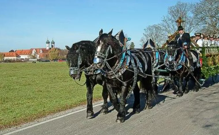 Bild: Leonhardifahrt in Benediktbeuern am 06.11.11
