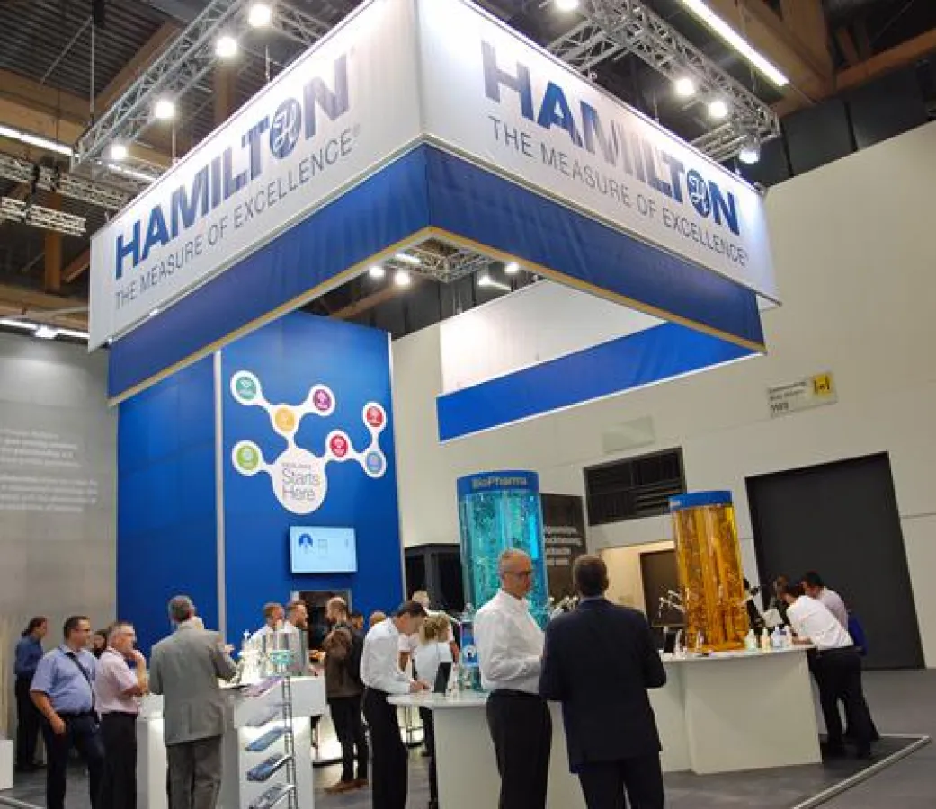 Mit den ausgestellten Produkten traf die Hamilton Bonaduz AG den Nerv der Branche