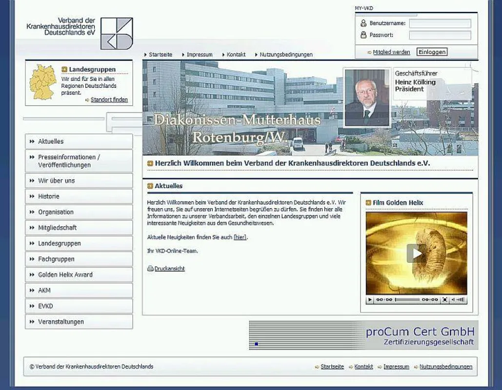 Die neue Website des VKD wurde mit den freien Content-Management-System TYPO3 umgesetzt.