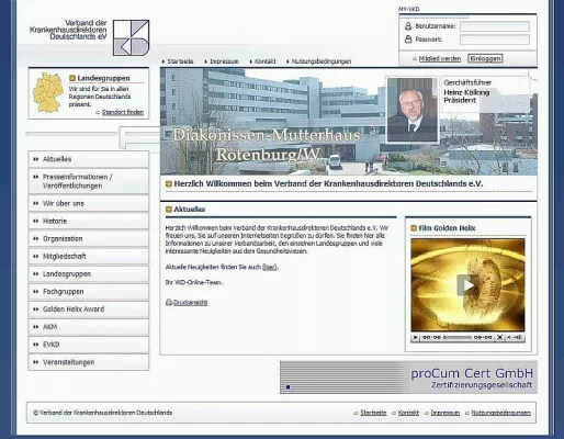 Bild: WebSeason realisiert neuen Internetauftritt für den Verband der Krankenhausdirektoren Deutschlands e.V.