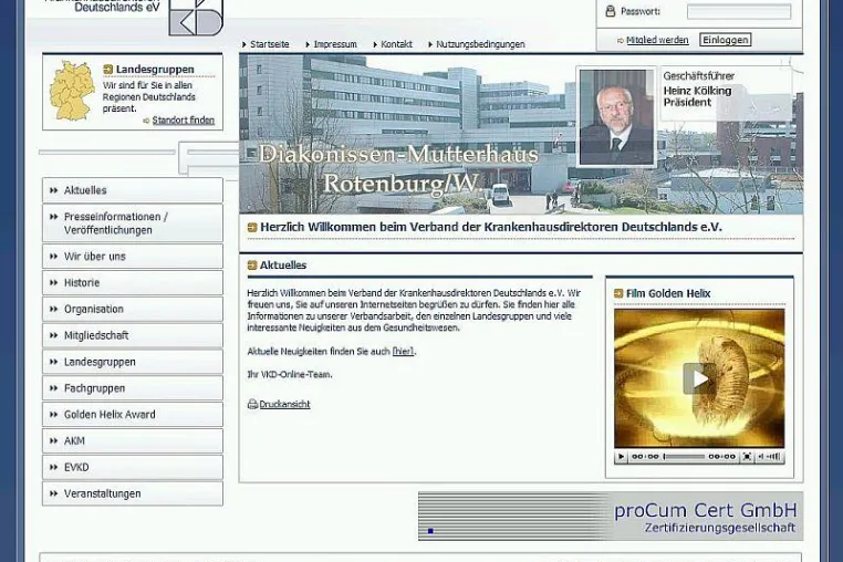 Bild: WebSeason realisiert neuen Internetauftritt für den Verband der Krankenhausdirektoren Deutschlands e.V.
