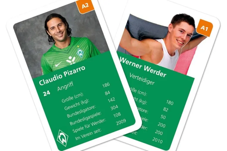 Bild: Fanquartett macht´s möglich: WERDER-Stars und Fans in einem Kartenspiel