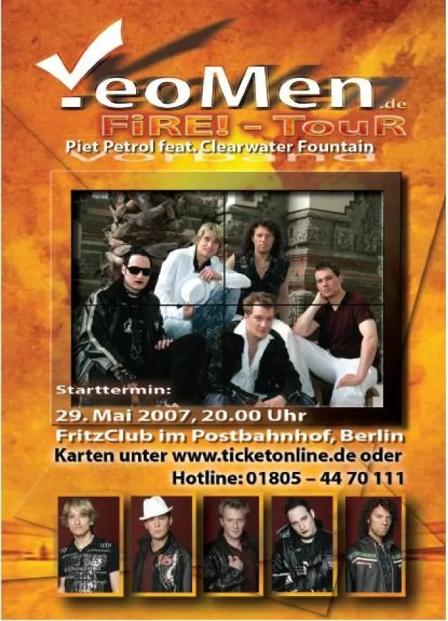 YeoMen, die Weltrekordler im Techno Acappella Nonstop nun mit Live-Rock und vielem mehr