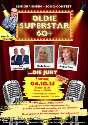 Bild: Oldie-Super-Star 60+ geht in die nächste Runde 