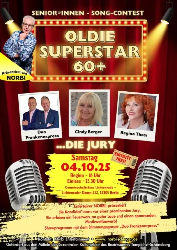Bild: Oldie-Super-Star 60+ geht in die nächste Runde 