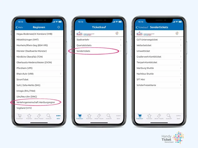 Bild: Wartburgmobil eröffnet digitalen Ticket-Vertriebskanal mit HandyTicket Deutschland
