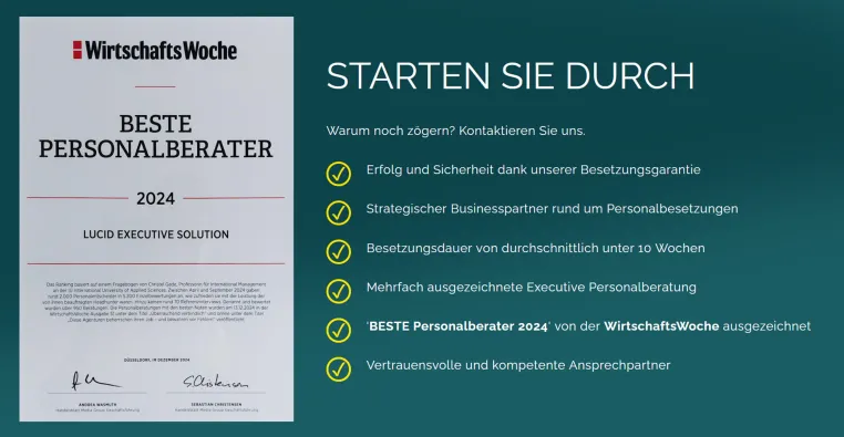 BESTE Personalberater - WirtschaftsWoche Bild: BESTE Personalberater - WirtschaftsWoche