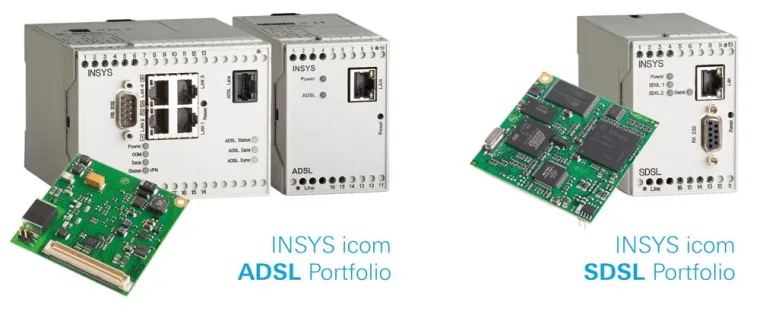 Bild: Zukunftstaugliche Netzwerklösungen: Industrielle Breitbandanbindung mit INSYS icom-Geräten
