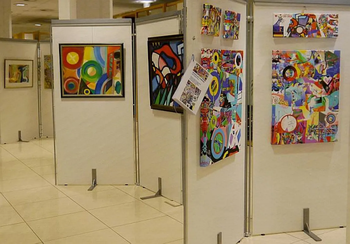 Blick in die Ausstellung.68 Bilder aus 45 Jahren