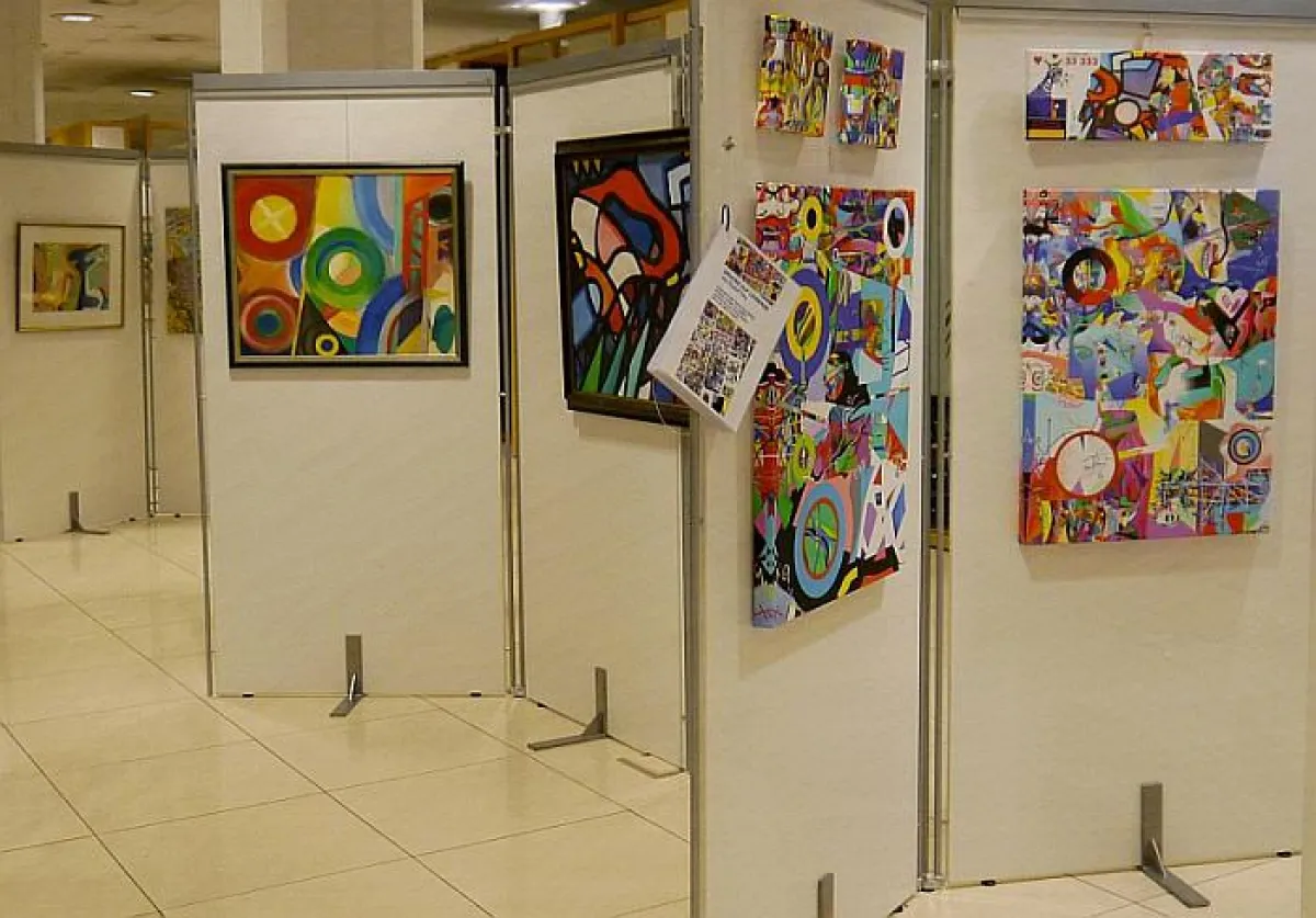 Blick in die Ausstellung.68 Bilder aus 45 Jahren