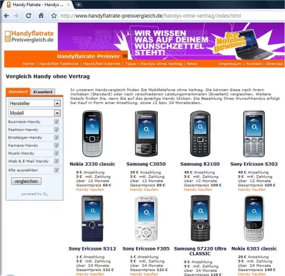 Bild: Handyflatrate-Preisvergleich jetzt mit Handyshop