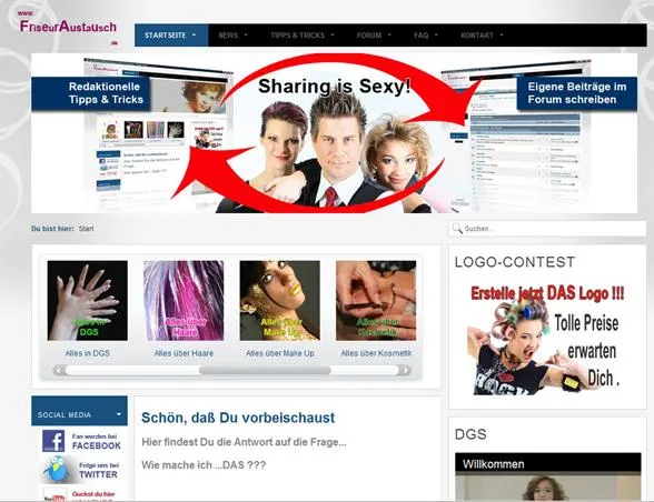 Bild: Neue Forum und Community für den kostenlosen Informations-Austausch rund um Hair-Styling, Beauty-Tipps