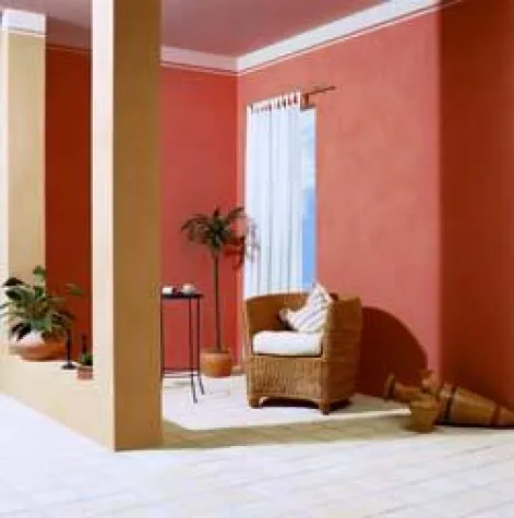 Bild: Lehm-Spachtelputz Capriccio: kreative Wandgestaltung mit Farbe und Struktur