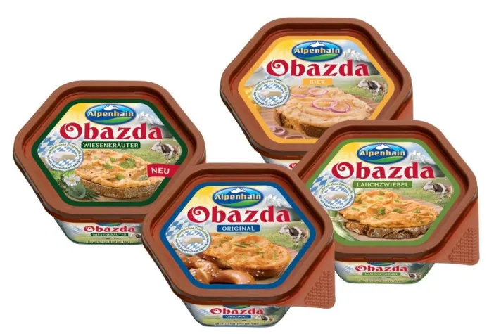 ALPENHAIN Obazda im neuen Design / Neue Sorte „Wiesenkräuter“ Bild: ALPENHAIN Obazda im neuen Design / Neue Sorte „Wiesenkräuter“