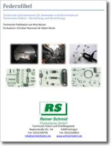 Bild: Federnfibel - Herstellung und Berechnung von Technischen Federn